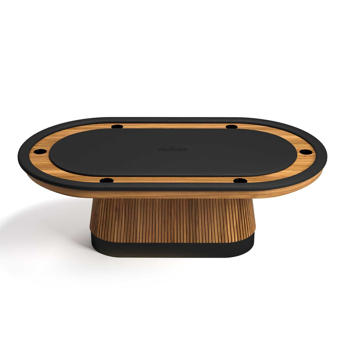 RAM Game Room Prohibition Texas Hold'em Poker Table - Matte Walnut Finish