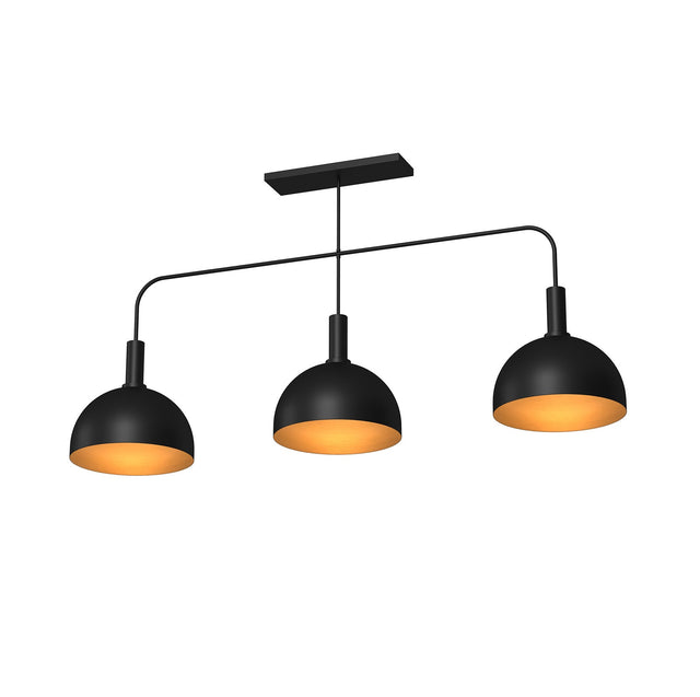Prohibition 56” Three Metal Shade Pendant