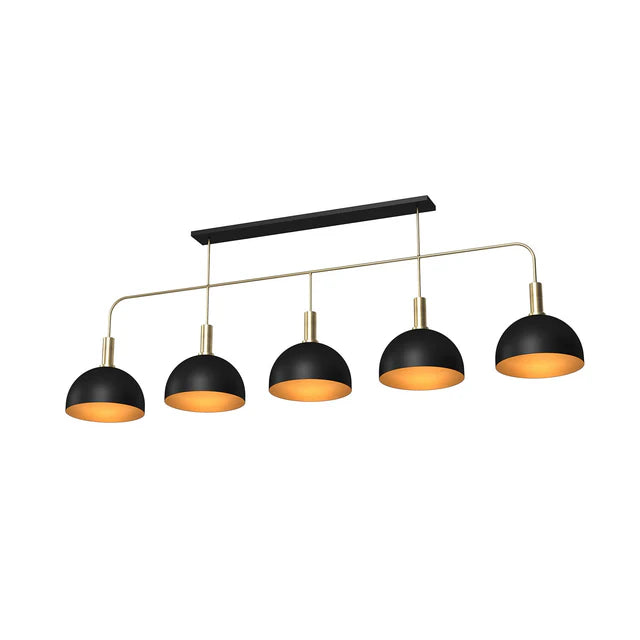 Prohibition 80” Five Metal Shade Pendant