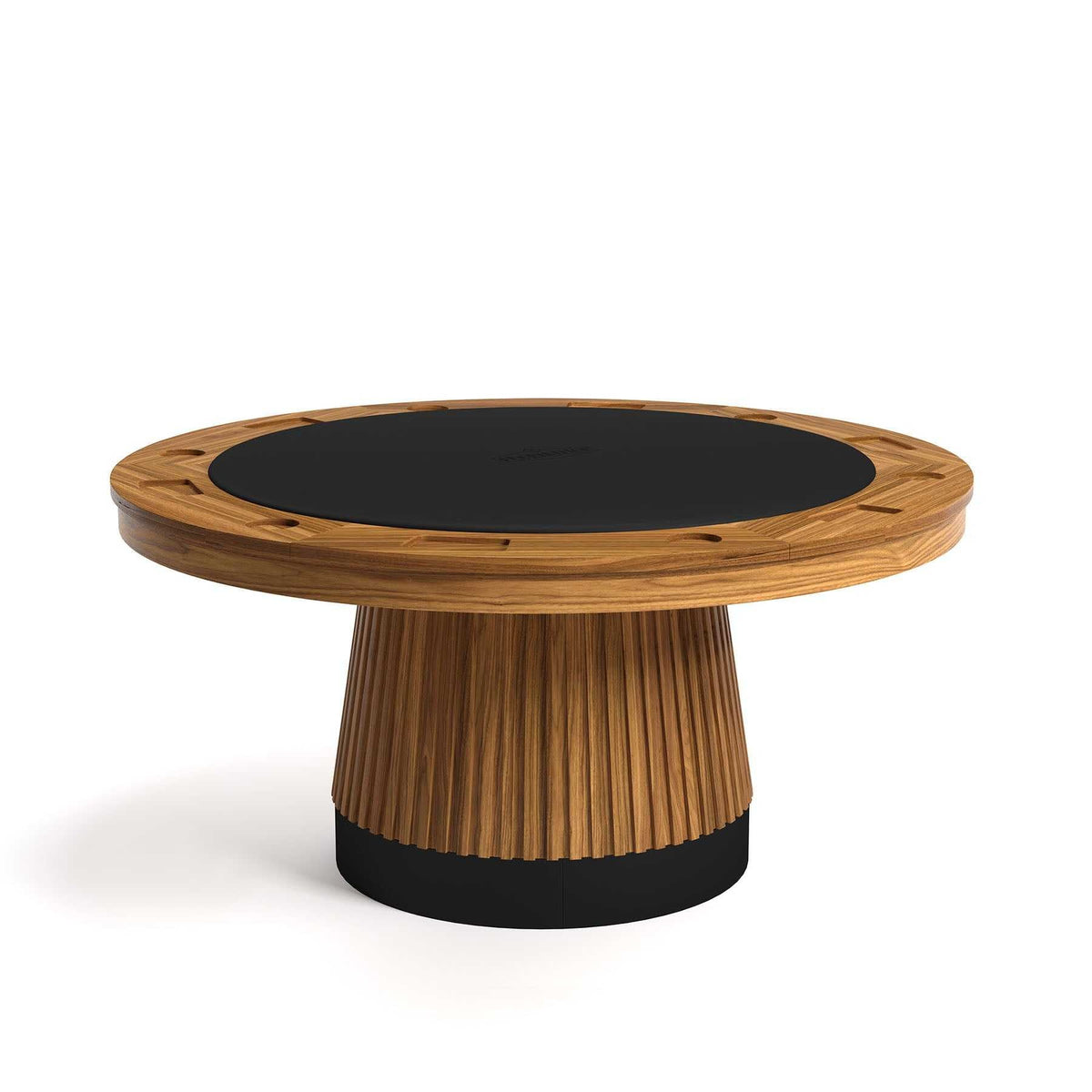 RAM Game Room Prohibition 60" Poker Table - Matte Walnut Finish