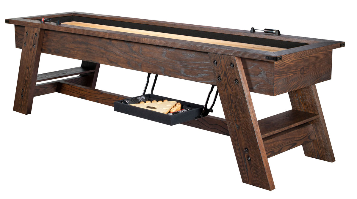Legacy Barren Shuffleboard Table - Whiskey Barrel Finish