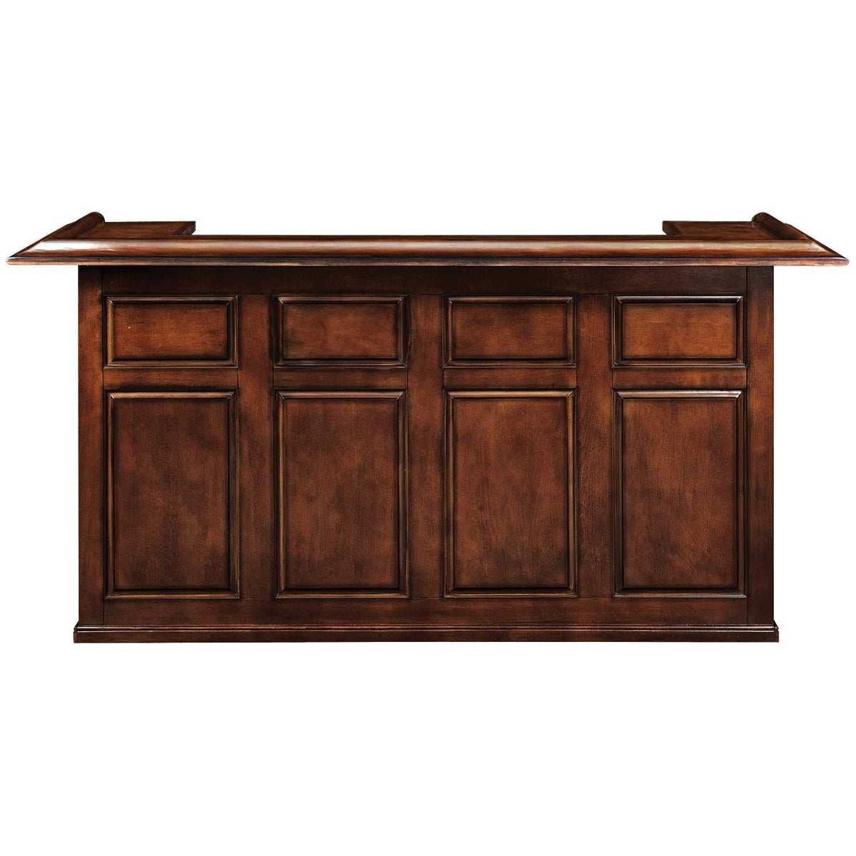 RAM Game Room 84" Pub Style Dry Bar - Chestnut Finish