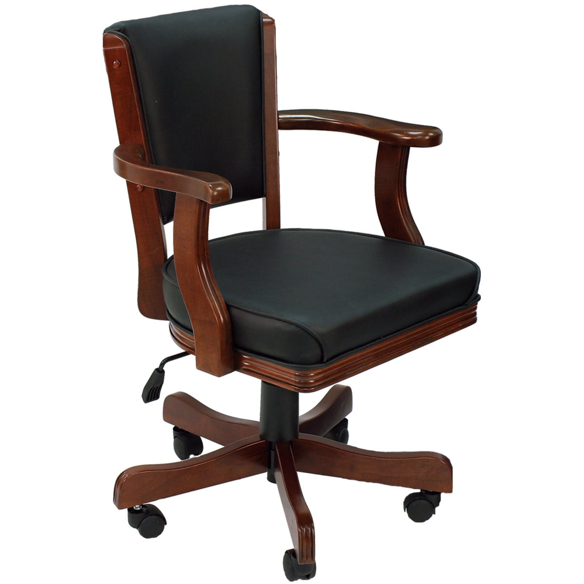 RAM Game Room Swivel Game Chair - English Tudor Finish