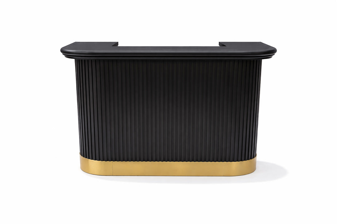 RAM Game Room Prohibition 60" Cocktail Bar - Matte Black Finish