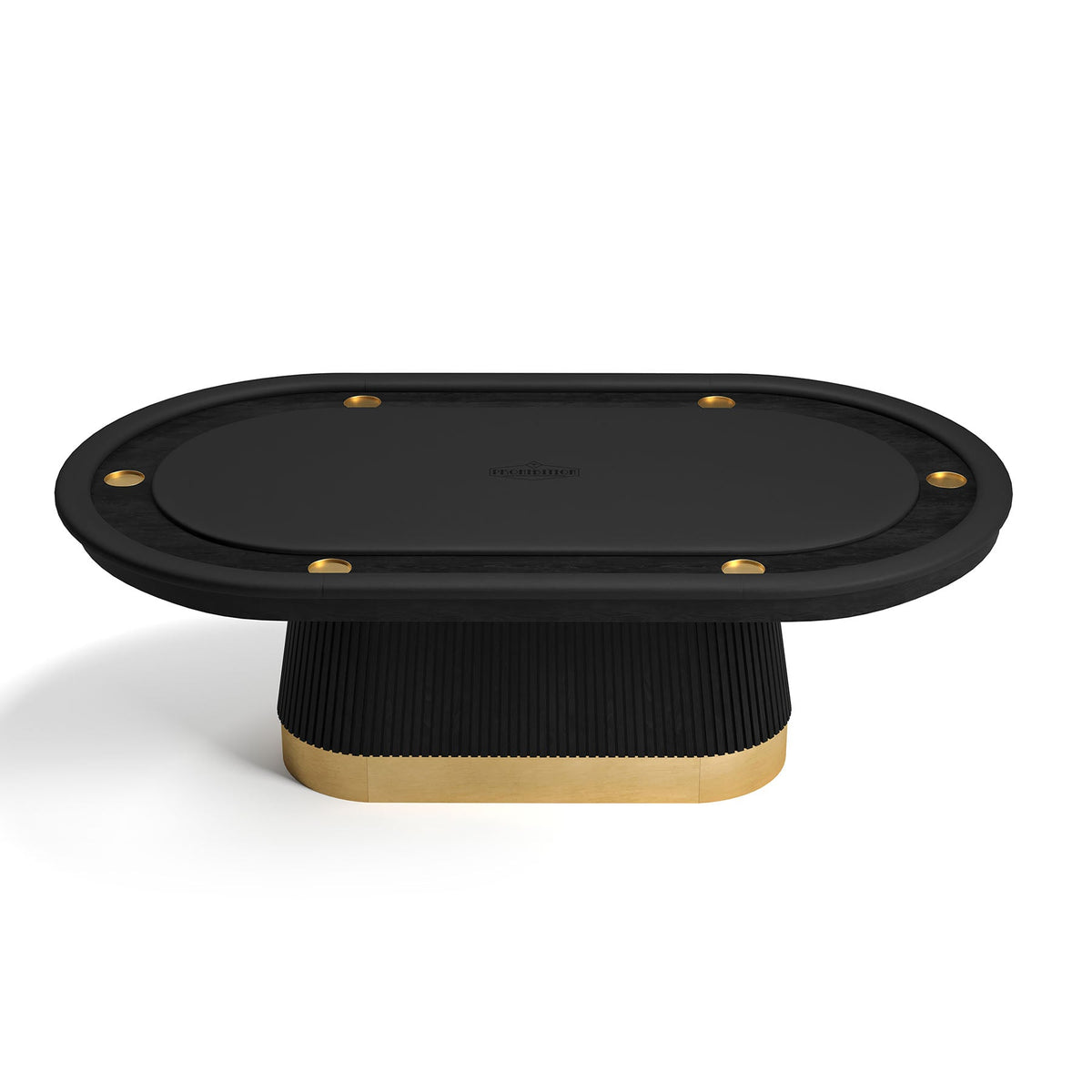 RAM Game Room Prohibition Texas Hold'em Poker Table - Matte Black Finish
