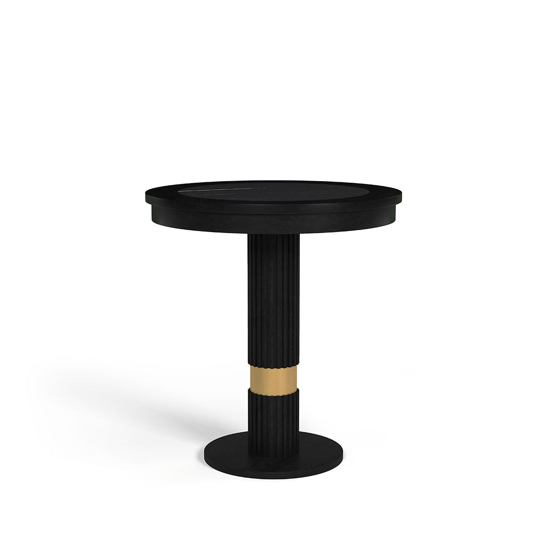 RAM Game Room Prohibition Pub Table - Matte Black Finish