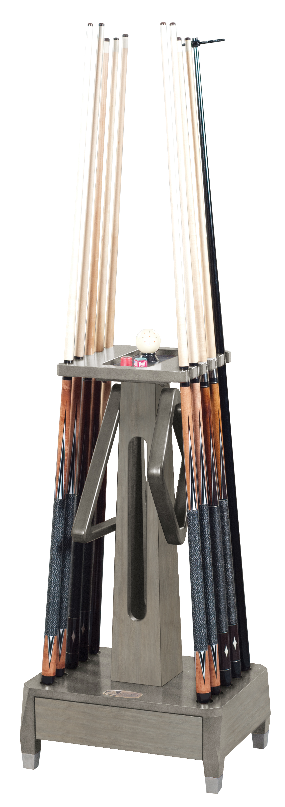 Legacy Sterling Floor Cue Rack - Overcast Finish