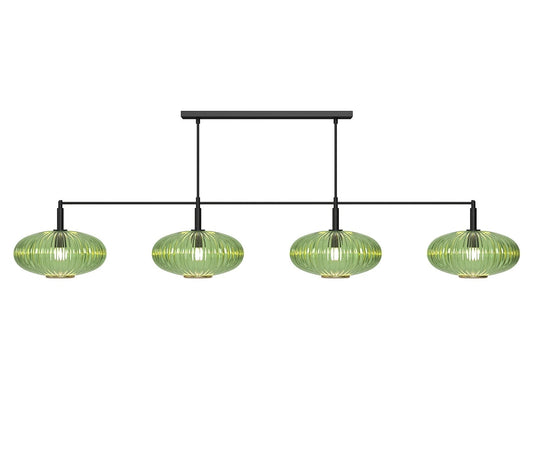 Prohibition 66” Four Glass Shade Pendant