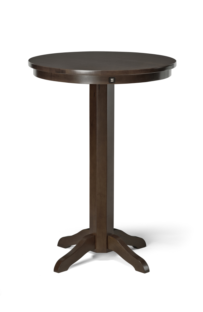 Brunswick Traditional Pub Table with USB Port - Espresso Finish