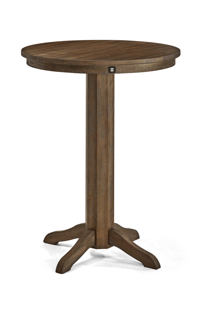 Brunswick Traditional Pub Table with USB Port - Nutmeg Finish