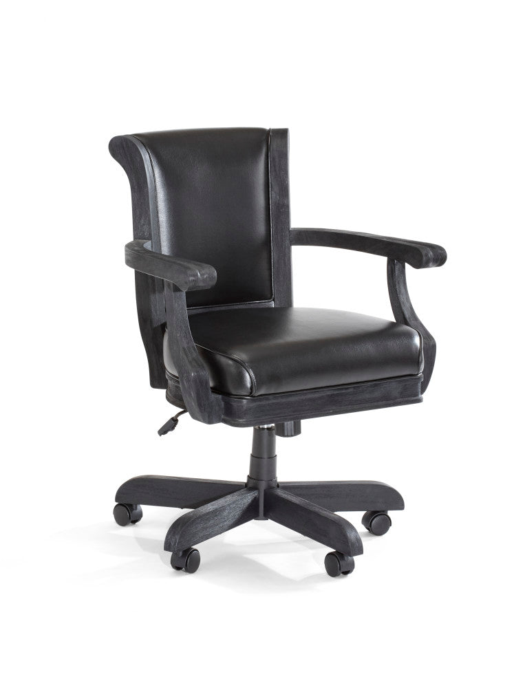 Brunswick Centennial Game Table Chair - Black Wire Brush Finish