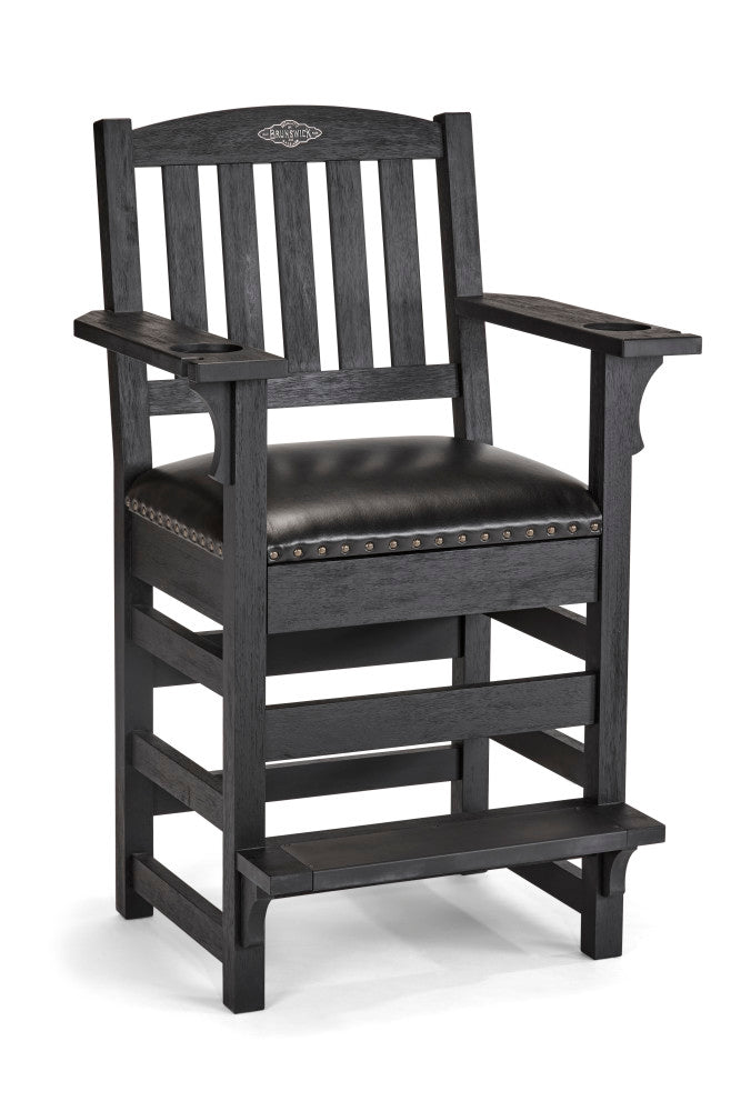 Brunswick Centennial Player's Chair - Black Wire Brush Finish