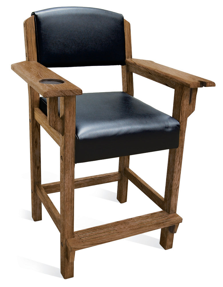 Brunswick Traditional Player's Chair - Rustic Dark Brown Finish