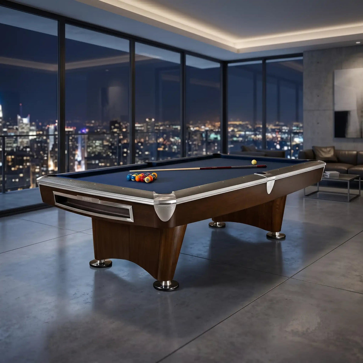 Brunswick Gold Crown VI Gully Pool Table