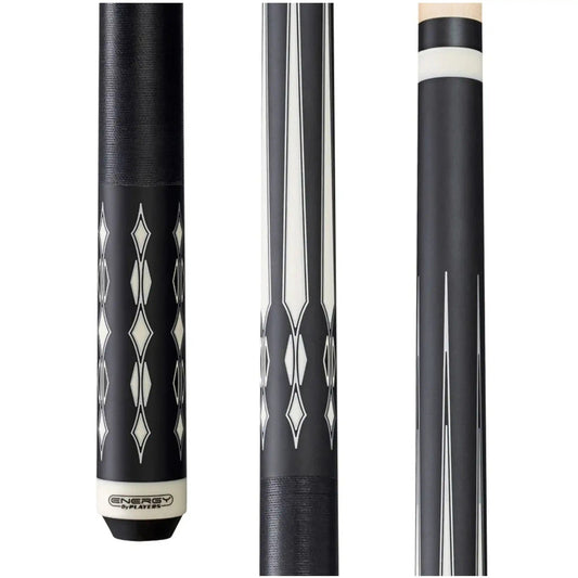 Energy by Players Matte Black/White Cue