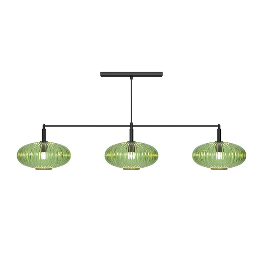 Prohibition 54” Three Glass Shade Pendant
