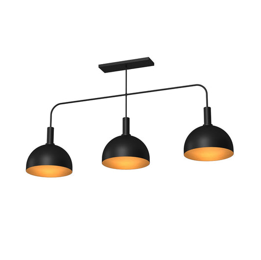 Prohibition 56” Three Metal Shade Pendant