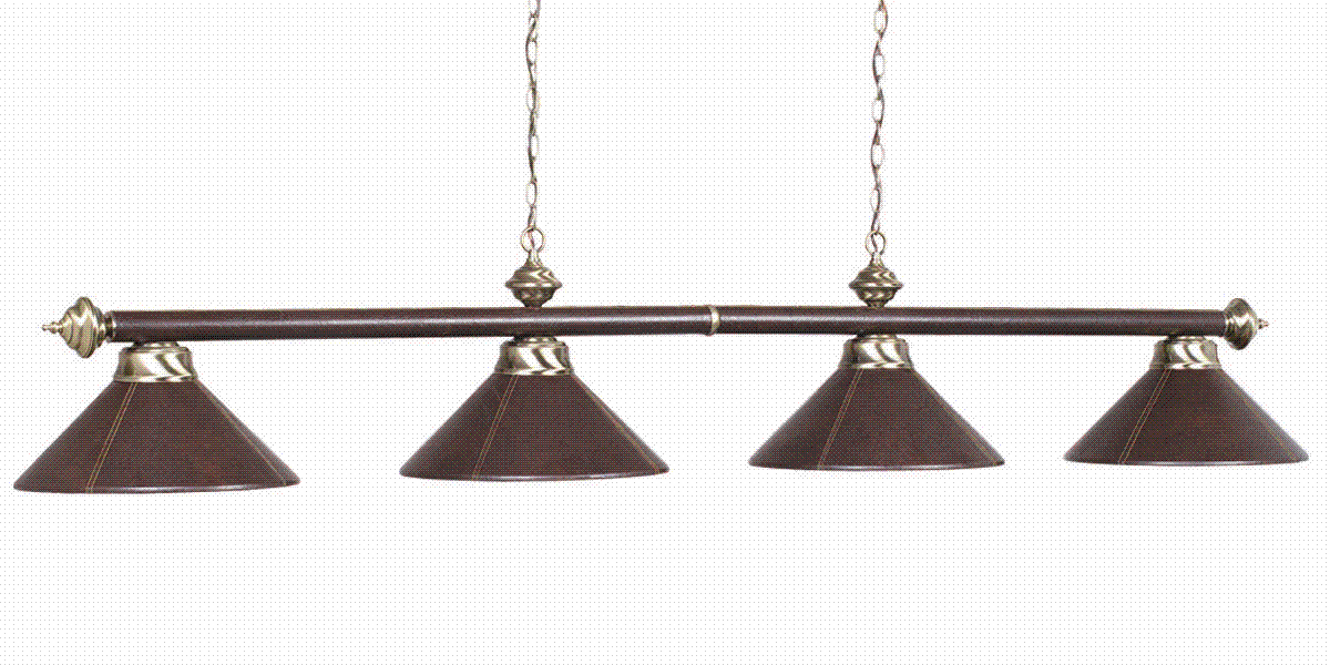 Billiard Light B78 LTHR BRN
