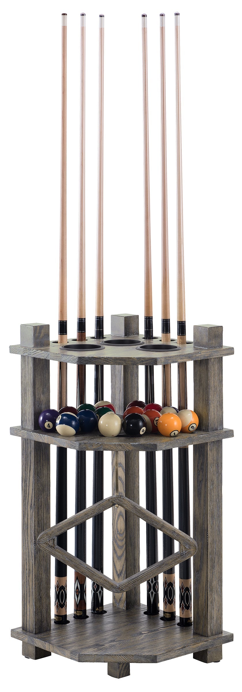 Legacy Harpeth Corner Cue Rack - Smoke Finish