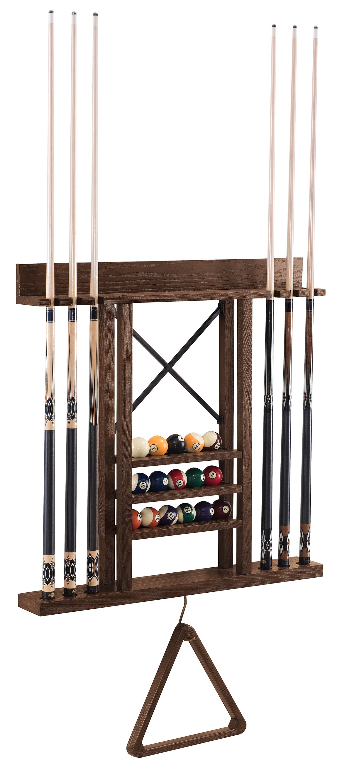 Legacy Harpeth Wall Cue Rack - Gunshot Finish