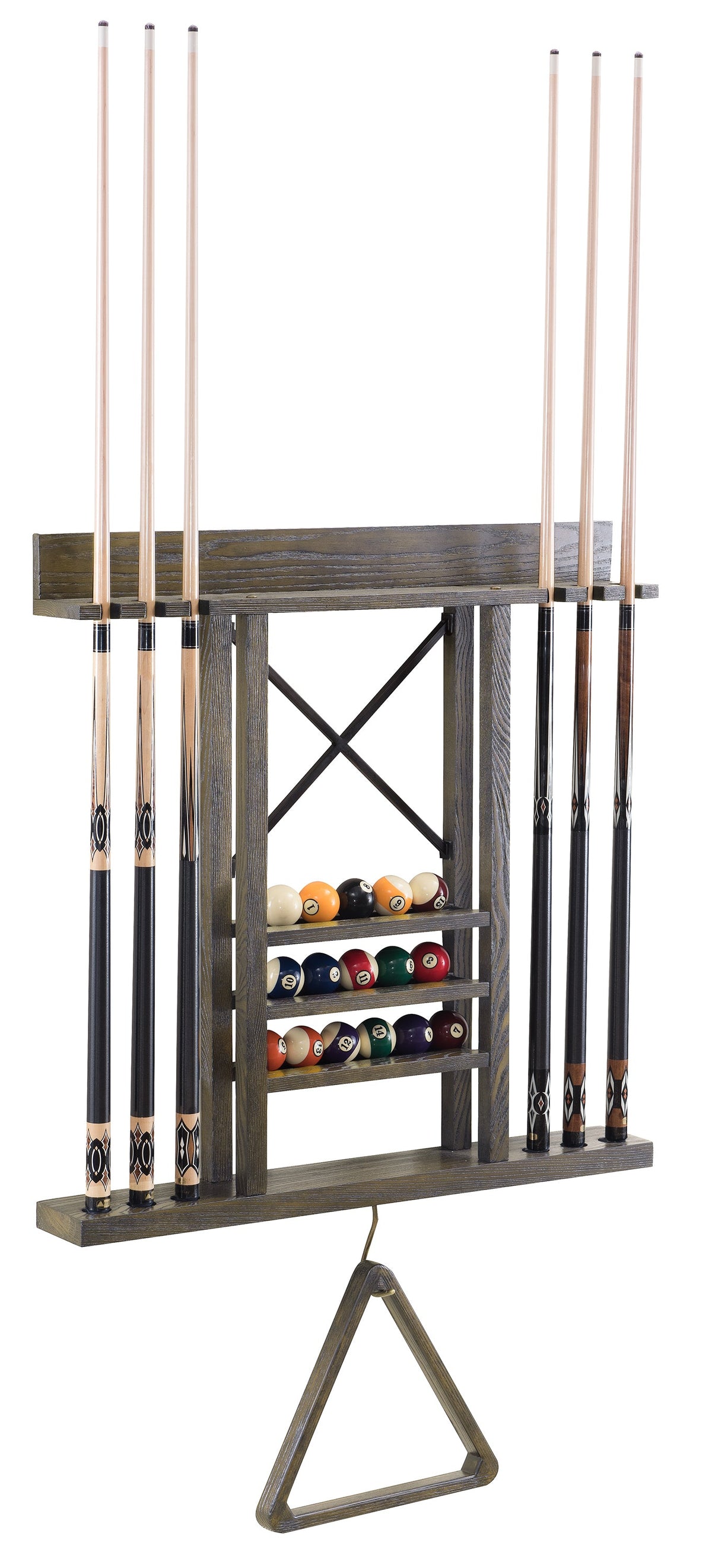 Legacy Harpeth Wall Cue Rack - Smoke Finish