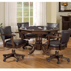 Legacy 48" Classic 2 in 1 Games Table w/4 lift/tilt chairs