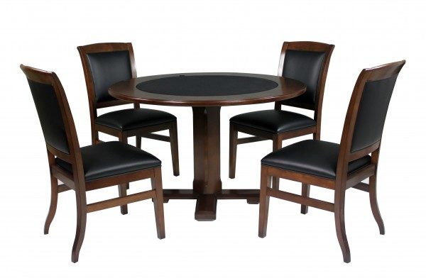 Legacy 48" Heritage 2-in-1 Games Table Set c/w 4 Heritage Chairs
