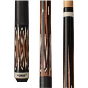 Energy By Players Natural Maple Sneaky Pete Cue with Black Linen Wrap