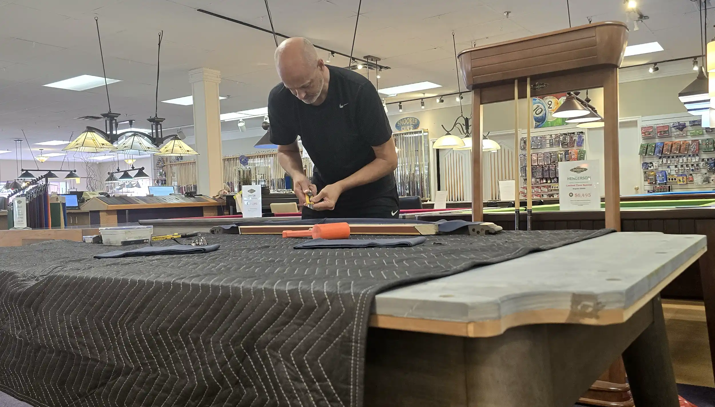 Pool Table Re-felting & Re-clothing Services
