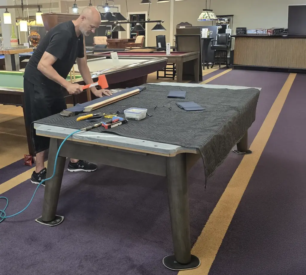 Pool Table Re-felting & Re-clothing Services
